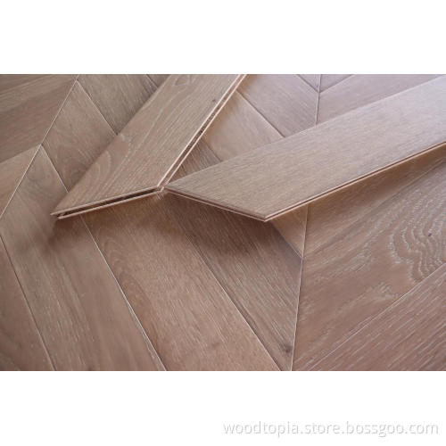 New design Bright color oak chevron parquet